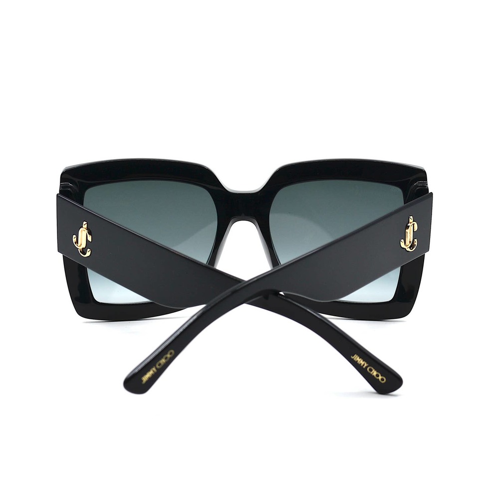 NEW JIMMY CHOO RENEE/S 807 BLACK GREY GRADIENT AUTHENTIC SUNGLASSES W/CHAIN - Picture 7 of 14